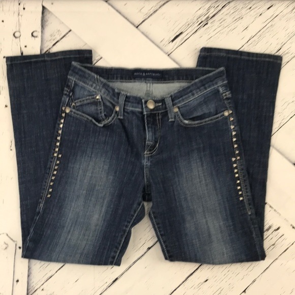 ROCK & REPUBLIC Kasandra Studded Jeans sz 6 - Picture 2 of 9